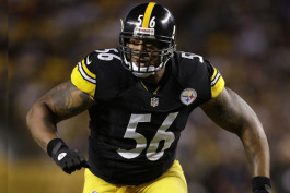 LaMarr Woodley during his time with the Steelers.