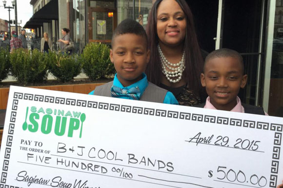 Two young brothers won the Saginaw Soup entrepreneurship prize.