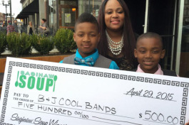 Two young brothers won the Saginaw Soup entrepreneurship prize.