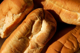 Fresh bread is a tasty addition to any meal.