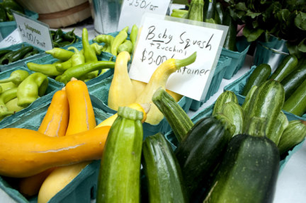 A small selection at the Flint Farmer's Market. 