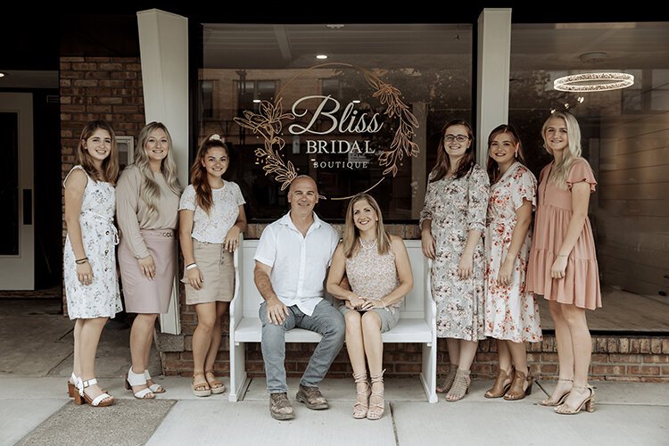 Bliss Bridal Boutique is a family-run business located in downtown Midland, next to Little Forks Outfitters.
