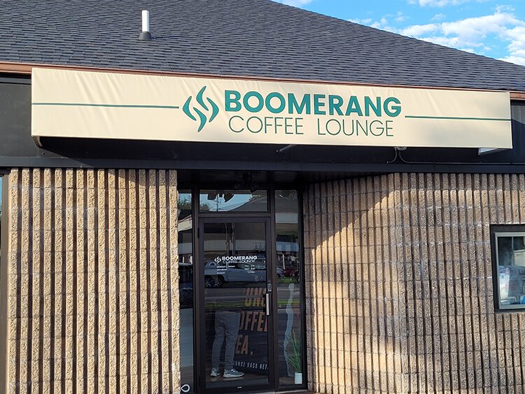 Boomerang Coffee Lounge is now open Monday-Saturday at 128 Ashman Circle.