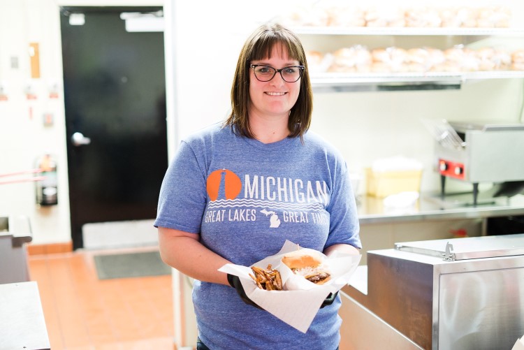 Co-owner Ashley Welch of Midland Burger Company