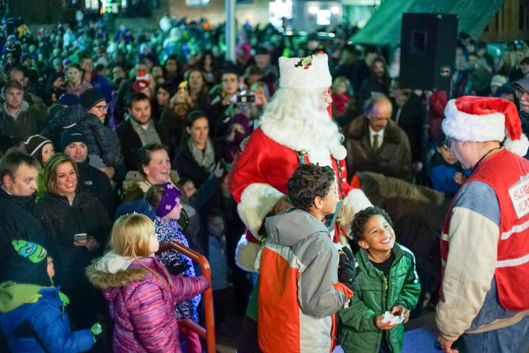 The annual courthouse lighting ceremony. 