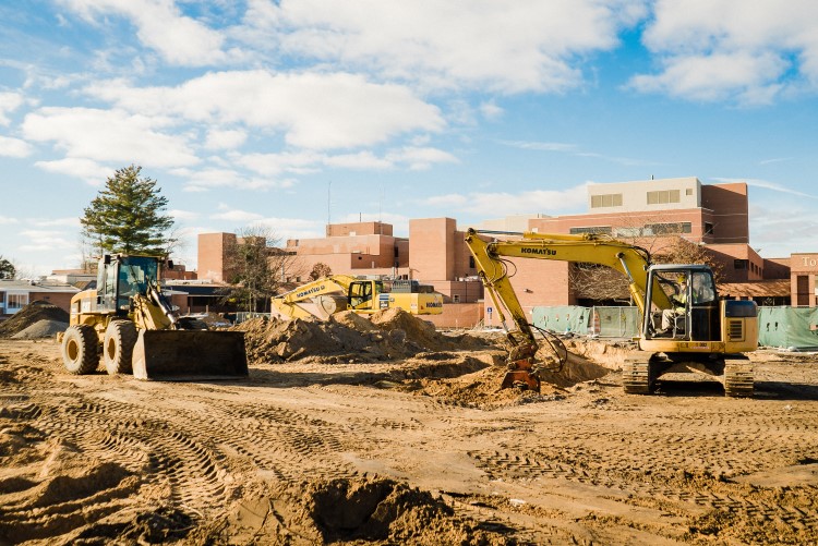 The construction site of the new Heart and Vascular Center at MidMichigan Health