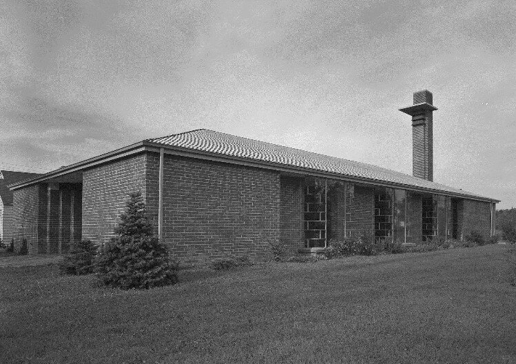 The Reorganized Church of Jesus Christ Latter Day Saints was built in 1942. It's now Christ Covenant Church.