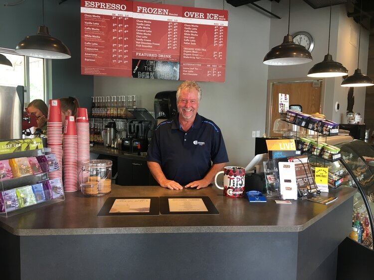 Kim Krantz, owner of Coffee Chaos in Midland.