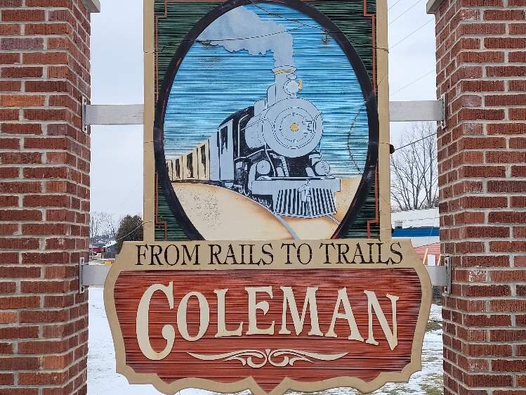 The City of Coleman occupies one square mile and has a population of 1,262.