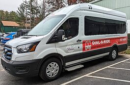 One of the new Dial-A-Ride electric vehicles