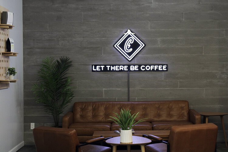 Creation Coffee's first brick-and-mortar coffee shop is located at 5023 Eastman Ave. in Midland, Michigan.