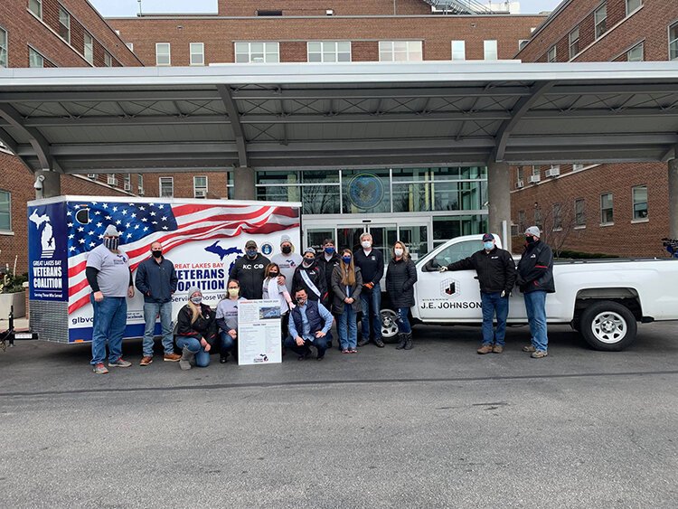 The Great Lakes Bay Veterans Coalition's "Fill the Trailer" event happens ever November, when they collect donations of personal hygiene items to pass out at the VA hospital.