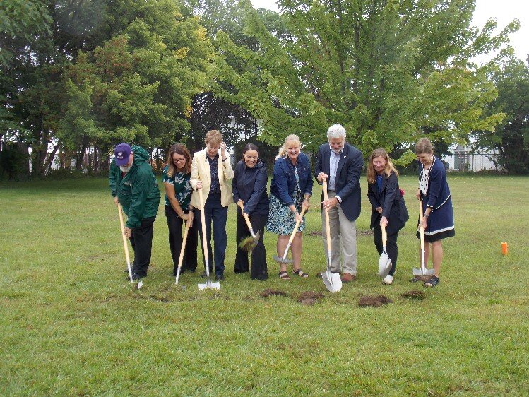 The groundbreaking for the Grove Park restroom project was held on Sept 7, 2023.