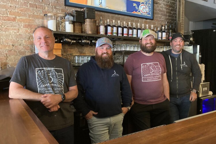 From left to right Levy, Evans, Daws, and Thorow
