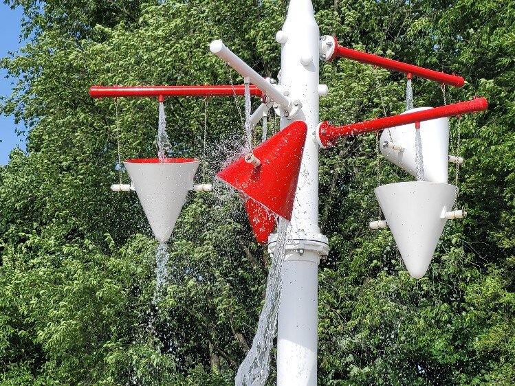 Water feature at Longview Spray Park