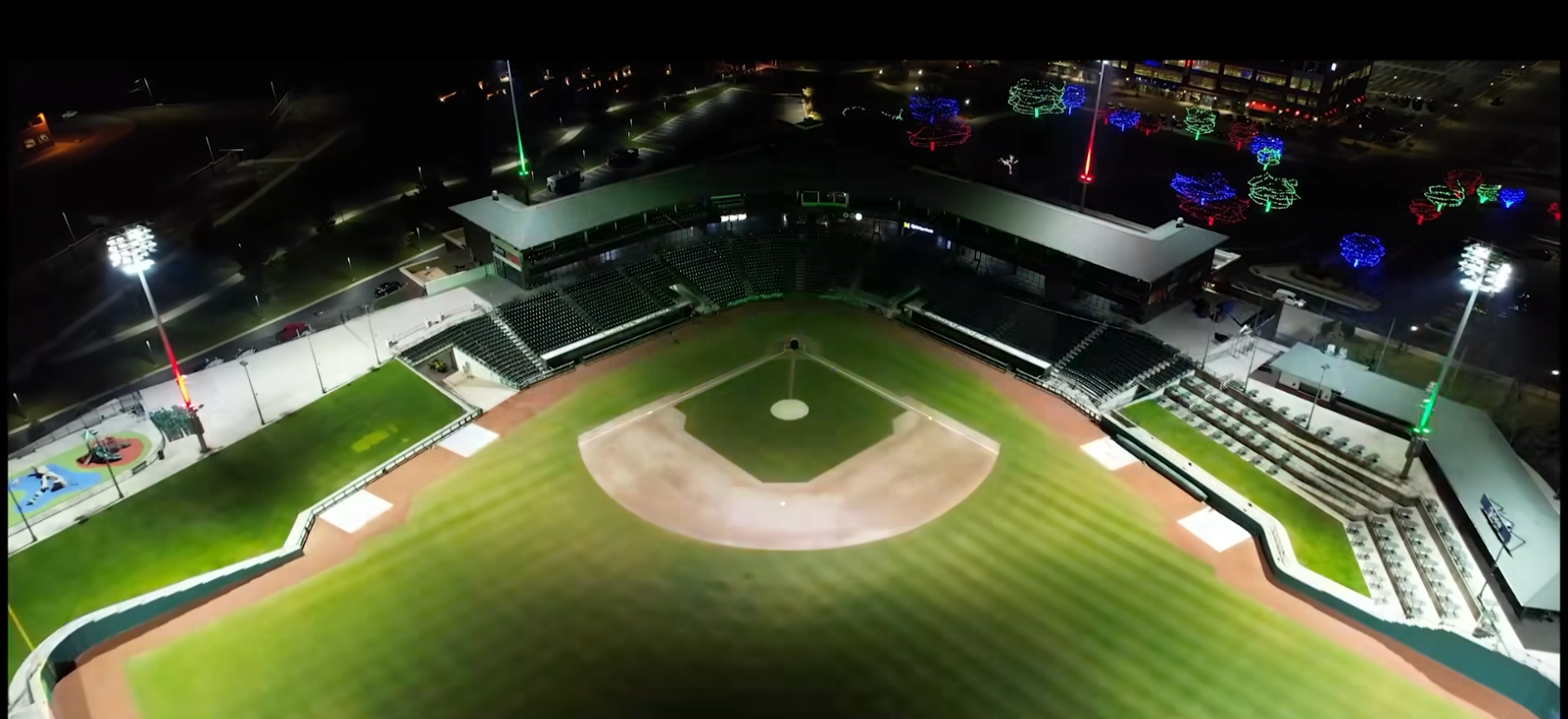 New lighting at Dow Diamond