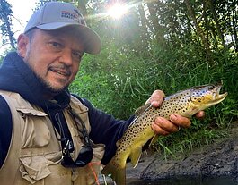 Matt Smith, trout fishing in northern Michigan