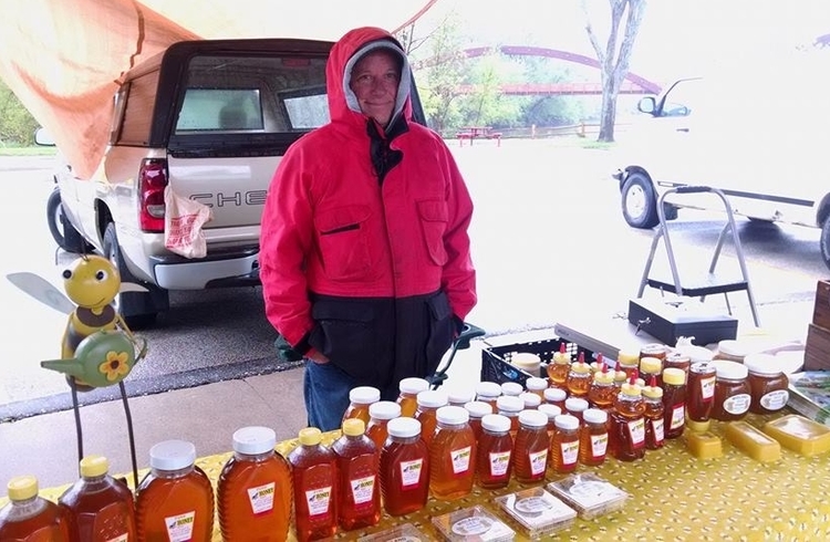 Midland Bee Company at the Midland Area Farmers Market this spring.