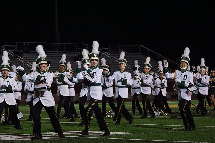 H.H. Dow High's band performs Michael Jackson's "Thriller." “We were looking for something that would be fun and engaging, and get the kids moving in maybe a different way than they’re used to,” says DeRees. (Crystal Gwizdala)