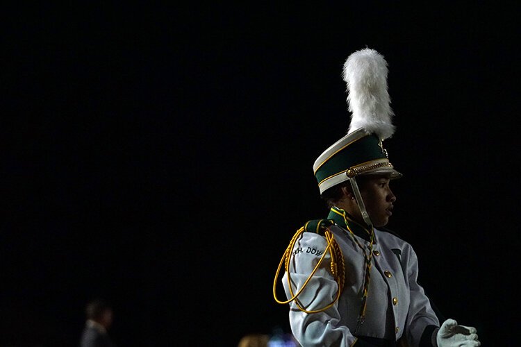 The marching bands of the Midland Public Schools are a true force. (Crystal Gwizdala)