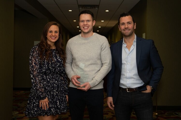 Lisa Thompson, Ben Tierney and Mike Schutte, nominees for the Rising Star Award.