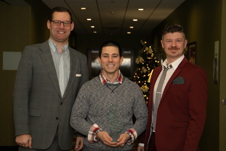 Michael Westendorf, Patrick McElgunn and Nic Von Schneider, nominees for the Entrepreneur of the Year Award.