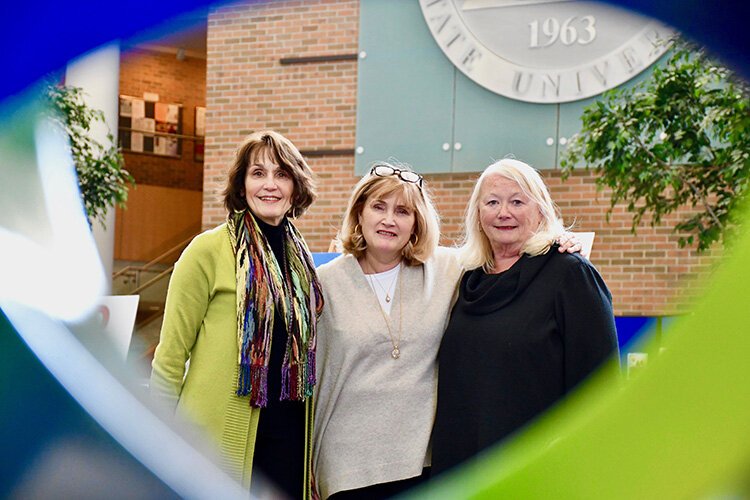 The A.H. Nickless Innovation Award was created to honor Arthur Nickless's memory. Pictured here are his three daughters.