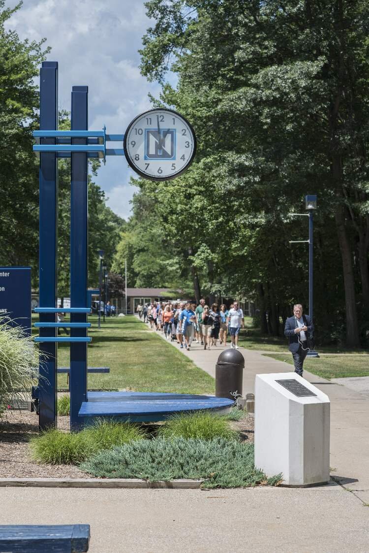 The center of Northwood University's campus is the Mall Walk.