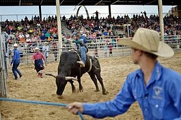 The fair features two nights of the Super Kicker Rodeo on Monday and Tuesday.