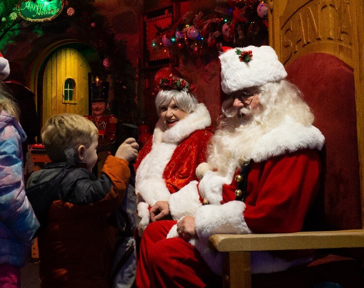 Mrs. Claus & Santa at home...