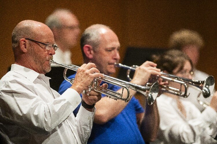 Members of the Chemical City Band perform on July 5.