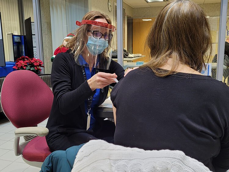 Vaccination clinics are being held at the Midland County Services Building.