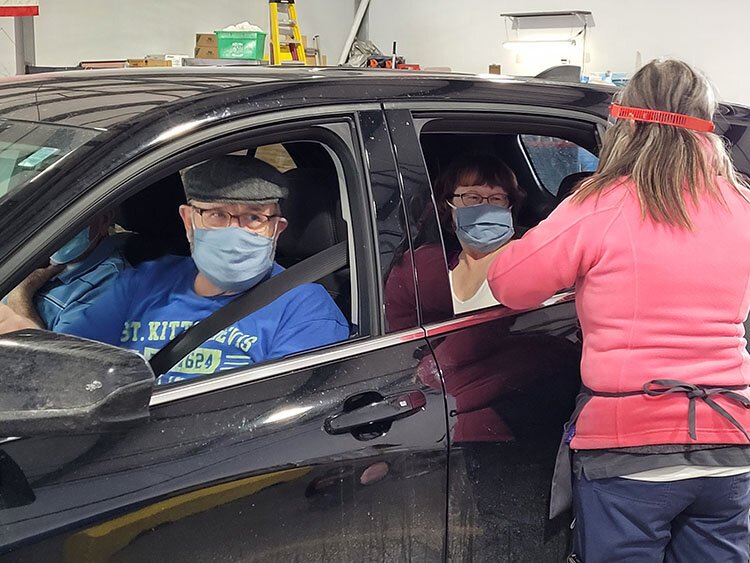 A drive-thru COVID-19 vaccination clinic was held at the Midland County Senior Services building on Wednesday, Jan. 20.