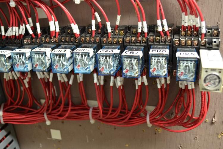 Electrical wiring is displayed at the GMCA.