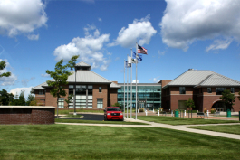 On the campus of Northwestern Michigan College. 