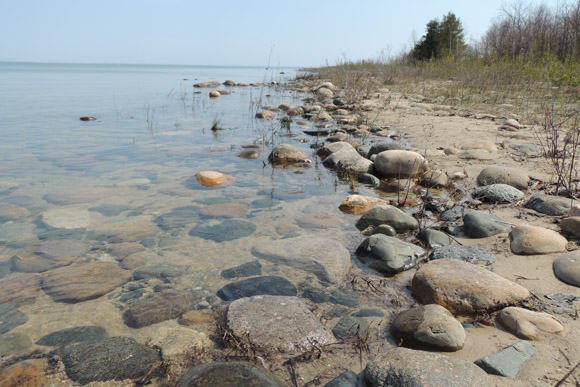 Negwegon State Park coastline.