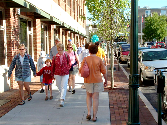 Walking in beautiful Traverse City. 