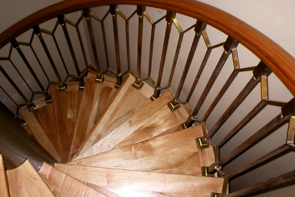 Thomas and Milliken made these beautiful stairs. 