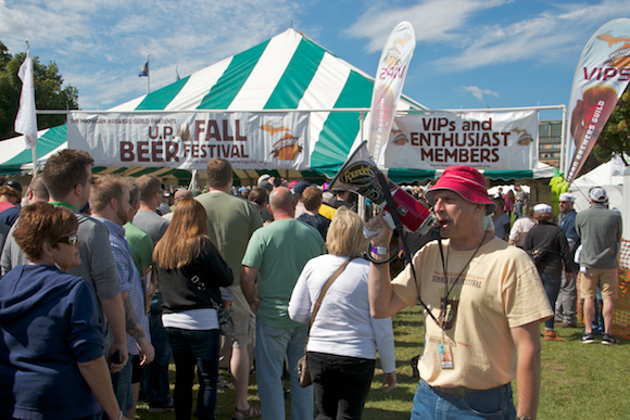 The U.P. Beer Fest featured several NW Michigan breweries. 