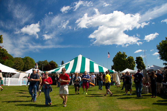 The U.P. Beer Fest featured several NW Michigan breweries. 