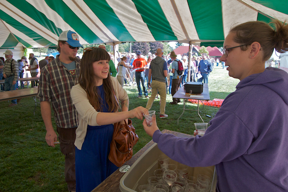 The U.P. Beer Fest featured several NW Michigan breweries. 