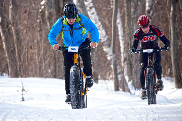 A new way to get around in snow Fat tire bikes offer year round