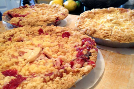 Who else has a growling stomach when looking at these Grand Traverse pies? Yum! 