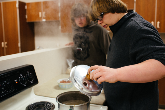 Cooking during the Hunger Games. 