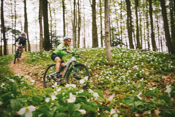 Biking through the Arcadia Dunes Nature Preserve. / Beth Price