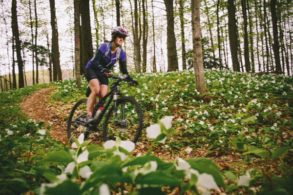 Biking the paths of the Arcadia Dunes Nature Preserve. / Beth Price