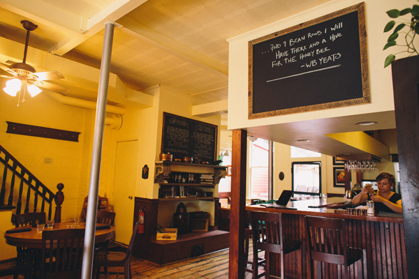 The interior of 9 Bean Rows. 