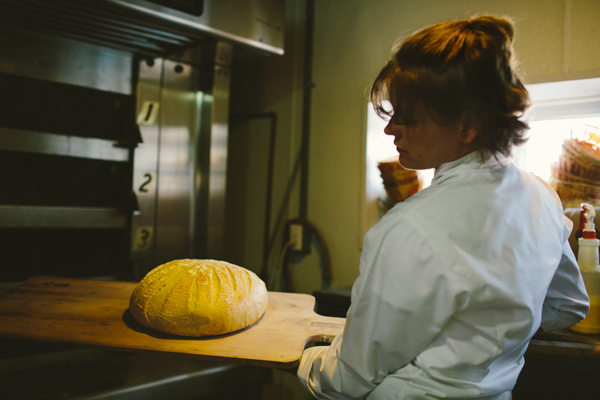 Baking bread at 9 Bean Rows is a daily routine. 