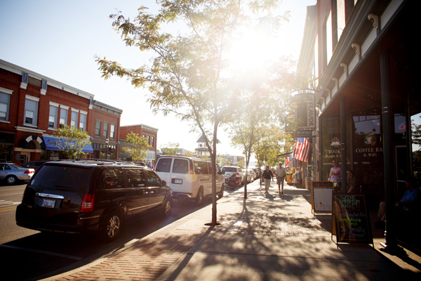 The streets of downtown Boyne City. 