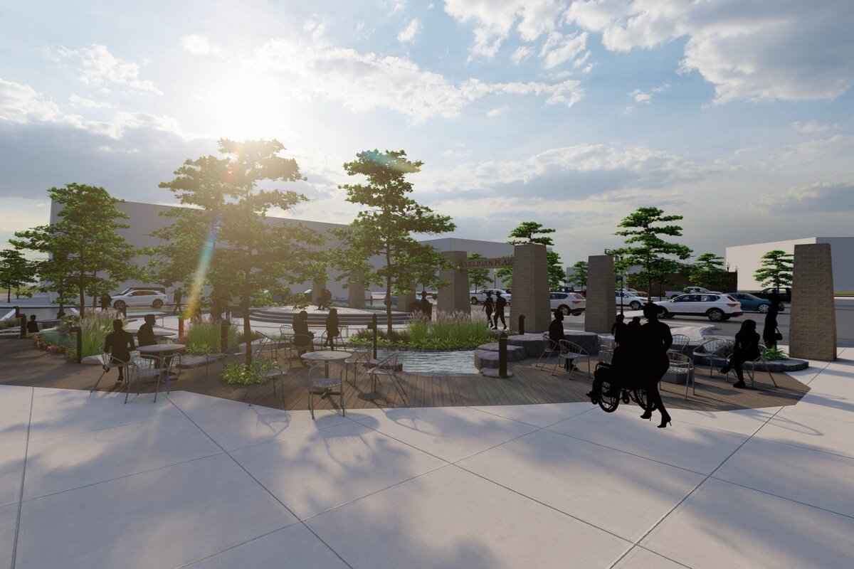 Renderings of how the new-look Culligan Plaza could take shape in downtown Alpena.